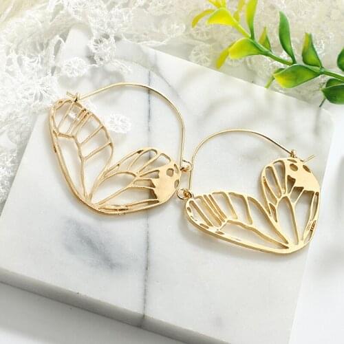 Docona Fashion Gold Irregular Earrings for Women Simple Vintage Silver Color Hollow Geometric Festival Jewelry Wholesale 3939
