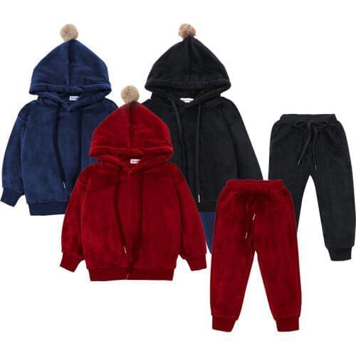 Girls Clothing Sets Children Clothing 2019 Autumn Winter Toddler Girls Clothes 2Pcs Outfit Kids Tracksuit Suit For Boys Clothe