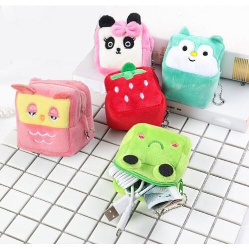 Cute Plush Coin Purse Bag Womens Wallet Pouch Manga Shape Fluff Clutch Cute Wallet Purse Coin Holder Adult Kids Girls Gift