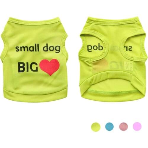 Summer Dog Clothes for Dogs Shirt Pet Cat Vest Cheap Pet Clothes Pet Tshirt Cat Clothing for Small Dog Chihuahua York Ropa Perro