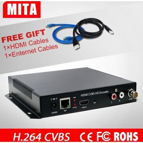 Full HD H.264 cvbs+hdmi encoder modulator to Youtube Wowza Facebook Ustream