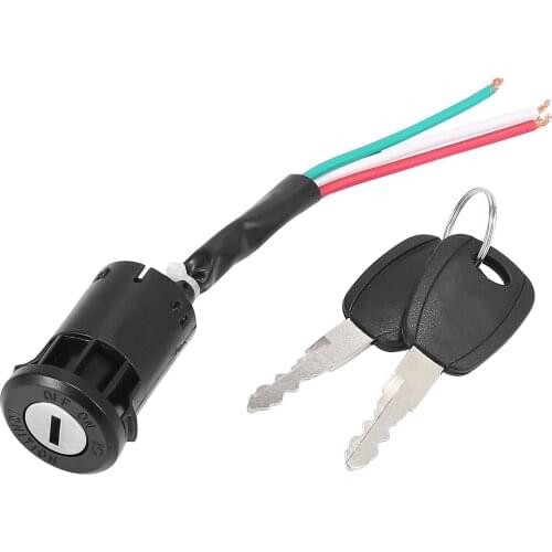 Motoforti 3 Wires Motorcycles Motorbike Scooter Go Kart ATV Electric Bikes Ignition Switch Lock With Keys