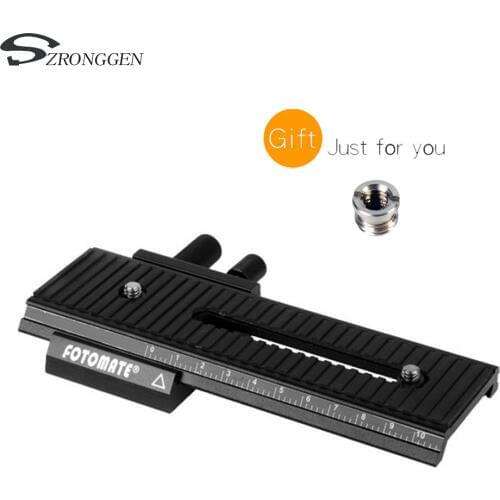 NEW 2 Way FOTOMATE LP-01 Macro Focusing Rail Slider For Can&n Nik&n S&ny Pentax DSLR 1/4" Screw Focusing Movable