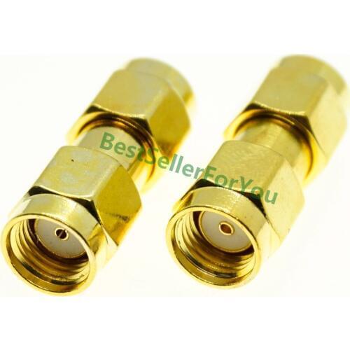 RP SMA Connector Male Plug To RP-SMA Connector Male Straight RF Connector Adapter New