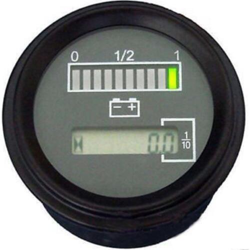 12 Volt Indicator & Hour Meter Gauge Resetable Boat Forklift Golf Cartmotor Cycle Yachts Medical Equipment Lawn Mower