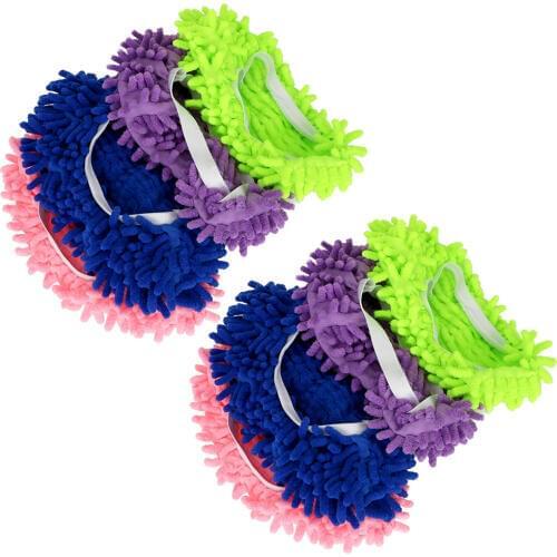Cleaning Mop Slipper Lazy Chenille Wipe Slippers Shoes Covers 1 Pair Bathroom Floor Dust Cleaner