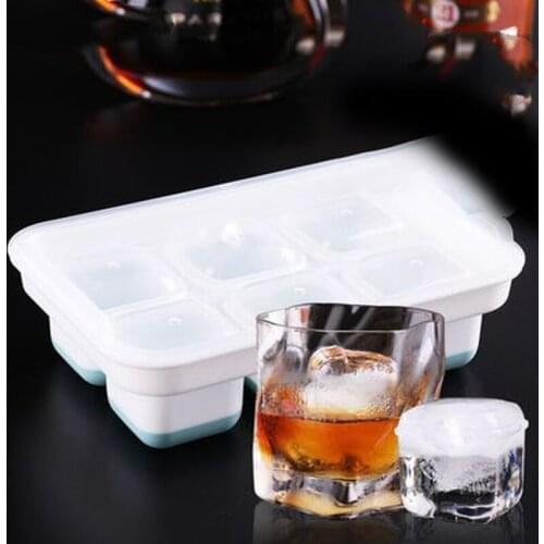 Ice Tray Silicone Ice Mold with Detachable Stackable Easy-to-release Ice Cube Making Tool Suitable for Cocktail Whiskey Freezer