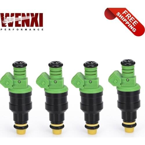 4pcs/lot Top Racing fuel injector Engine For EV1 Volvo vw Audi GMC Chevrolet Dodge BMW 440cc/min TURBO 42 LB/HR 0280150558