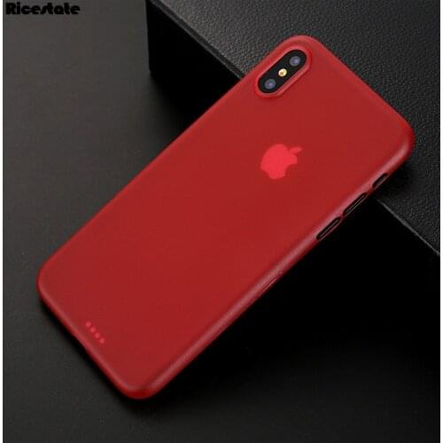 0.3mm Ultra thin Matte phone case For iphone iphone X XR XS XS MAX Rubber back cover For iphone X 6 6s 7 8 Plus Case