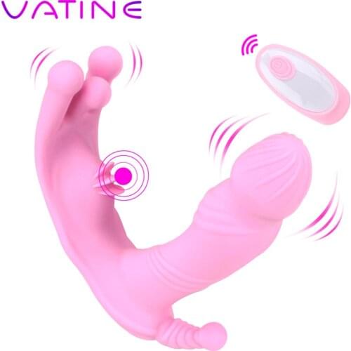 VATINE Intelligent Heating Wearable Vibrator Dildo 7 Mode Clitoral Stimulator Vibration Panties Dildo Sex Toys for Women