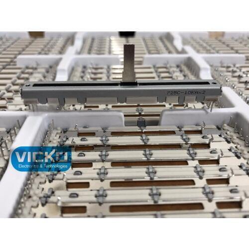 [VK]original behringer pusher straight slide dual potentiometer shaft 15mm switch 10KA*2 10KAX2 ALPS 75MM A10K A10KX2 7.5cm