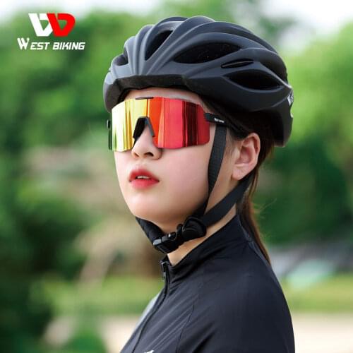 WEST BIKING Polarized Lens Cycling Glasses Men Bike Bicycle Glasses Sports Sunglasses Protection Eyewear MTB Road Bike Goggles