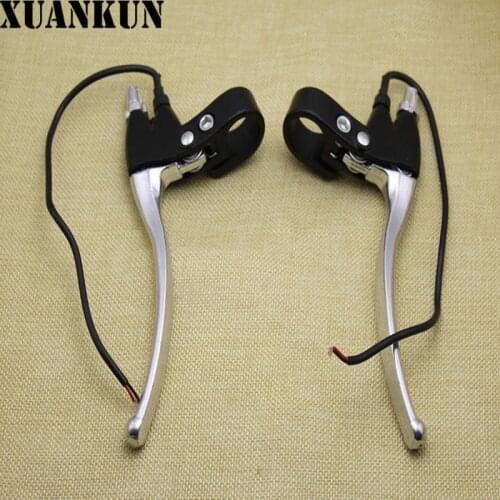 XUANKUN Electric Scooter Brakes Brake Handle White Aluminum Handle