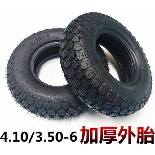 12 Inch Tire Replacement Part 4.10/3.50-6 Electric Motorcycle Scooter Inner and Outer Tires Tiger Car Thickening Wear Resistance
