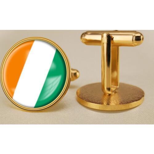 Coat of Arms of Cote D'Ivoire Flag National Emblem Cufflinks