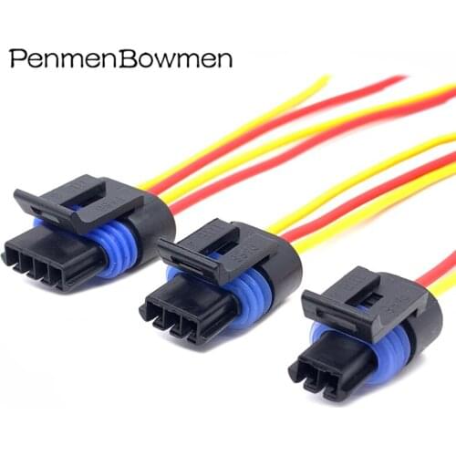 4 Pin Way Delphi Auto Oxygen O2 Socket Car Intake Pressure Sensor Connector Wire Harness Female Plug DJ7041Y-1.5-11/21 12162190