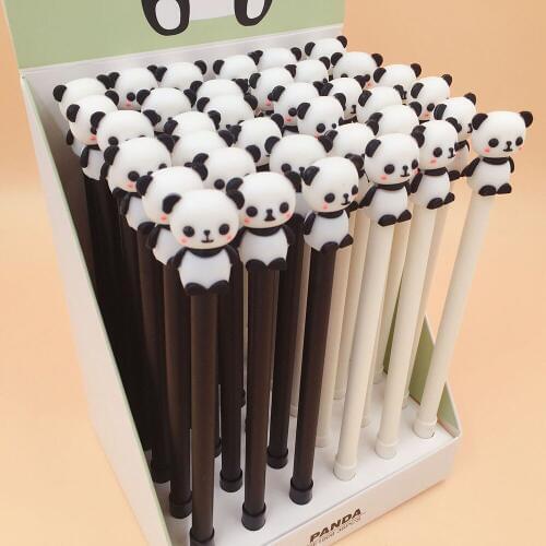 2 Pcs/lot Cute Panda Animal Gel Pen Ink Pen Promotional Gift Stationery School & Office Supply