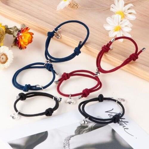 2021 New Simple Magnet Adjustable Bracelet for Couple Stainless Steel Charm Attractive Men and Women Valentine'Day Gifts