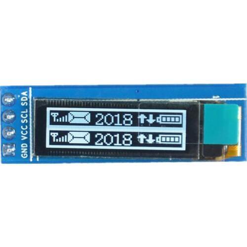 4Pin 0.86 inch white OLED display module 9632 LCD screen serial port screen iic interface screen i2c ssd1306