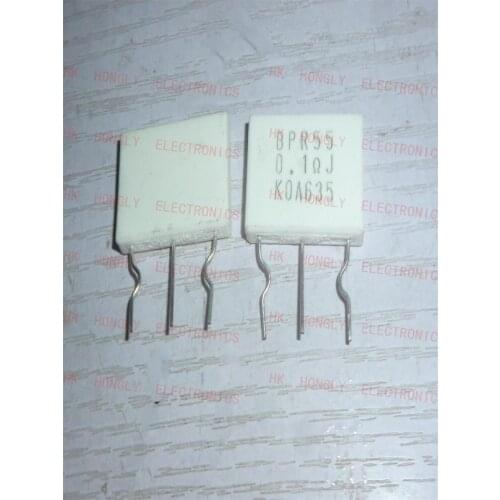 5PCS BPR55 5W+5W 0.1R J 0.1 ohmResistor