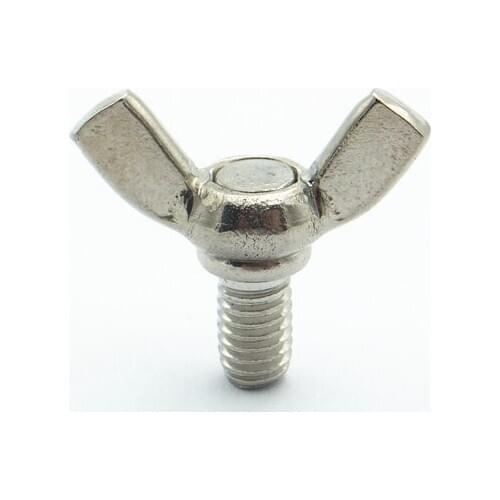 5PCS M6 304 Stainless Steel Metric Butterfly Bolt Wing Screw Hand Tightening Bolt