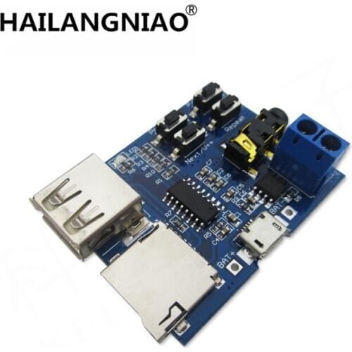 5pcs TF card U disk MP3 Format decoder board module amplifier decoding audio Player new