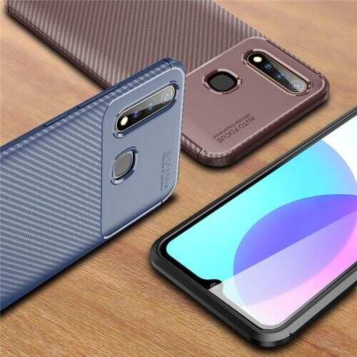 For ViVo U3 Case ViVo Y19 Bumper Soft Carbon Fiber Housings Protective Cover For ViVo Y5S Phone Cases Etui For ViVo Z5i 6.53