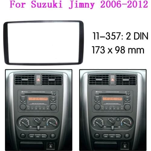 Double Din Car Radio Fascia for Suzuki jimny 2006- Dash CD Trim Kit Audio Adapter Frame GPS DVD Player Facia Panel Frame Bezel