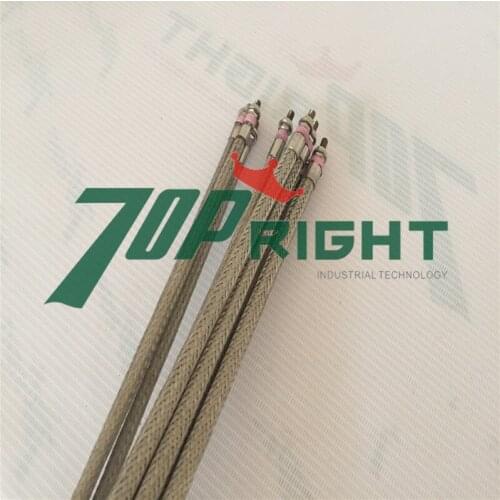 Flexible hot runner heater With metal braided sheath dia.8x600mm, 220v 1000w