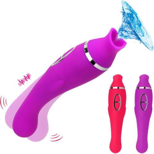 IKOKY Pussy Pump Adult Products Vagina Vibrator Sex Toys for Women Clitoris Stimulator Nipple Sucking Tongue