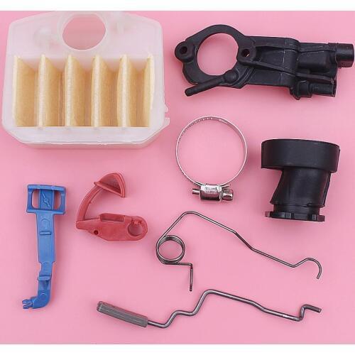 Intake Manifold Flange Air Filter For Husqvarna 340 345 346XP 350 353 Throttle Choke Rod Spring Switch Chainsaw Replace Part