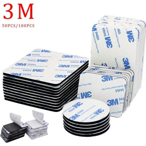 10-50pcs New 3M Double Sided Self Adhesive Velcros Tape round Foam Tape Mounting Sticky With Strong Glue Magic Sticker Tape