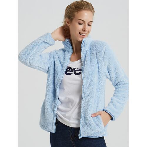 2019 New Winter Autumn Womens Soft Fleece Hoodies Jackets Fashion Casual Long Sleeve Windproof Coats S-XXL