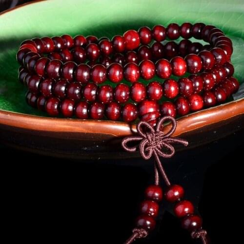 Hot Selling Prayer Beads 108 Small Leaf Rosewood Rosary Bracelets Bracelets Jewelry