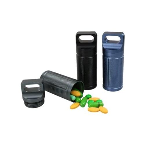 Seiko Metal Waterproof Outdoor Portable Pill Capsule Sealed Bottle Large Capacity