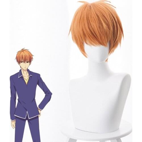 Anime Fruits Basket 2019 Cosplay Wigs Kyou Souma Cosplay Wig Heat Resistant Synthetic Wig Hair Halloween Carnival Party
