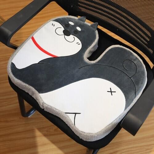 Student Memory Foam Chair Cushion Slow Rebound Pillow Thick Stool Non-Slip Butt Coccyx Seat Office U-Shaped 38x48CM