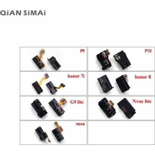 QiAN SiMAi Original New Earphone Headphone Audio jack Flex Cable For Huawei P9 P10 Nova for honor 7i 8 G9 lite Phone