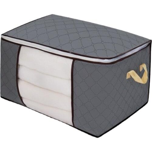 1 pcs Thick Fabric Foldable Moisture-proof Large Capacity Clothing Comforters Blankets Bedding Quilt Storage Bag Organizer N