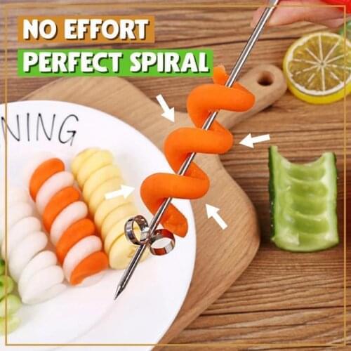 Vegetables Spiral Knife Potato Carrot Cucumber Chopper Easy Spiral Screw Slicer Cutter Spiralizer kitchen Accessories Gadgets