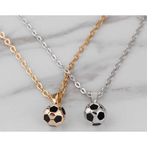 Sports Necklaces Football Motion Pendant Wild Simple Gift Accessories Personality Hot Men Alloy Cheap Jewelry Gift