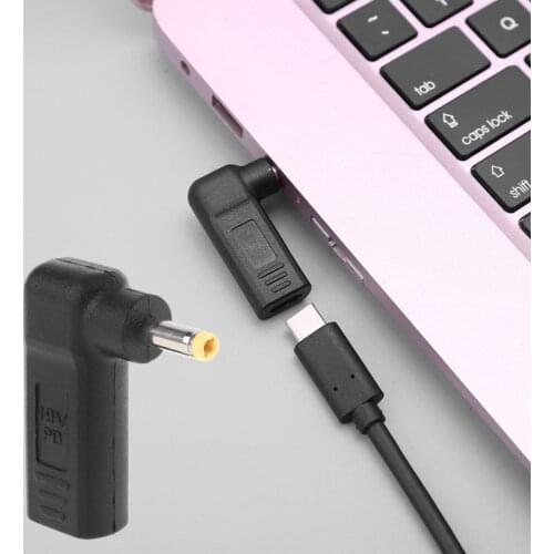 USB Type C Plug DC Jack Power Adapter USB-C Female to 4.0x1.7mm Male Converter for Le-novo Laptop Accessories