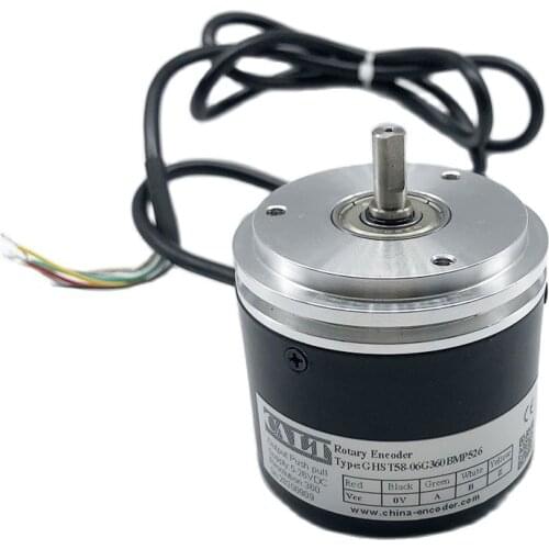 Solid shaft 6mm incremental rotary encoder- GHST58 series synchronous flange optical motor encoder