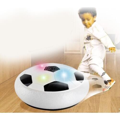 Air Power Hover Soccer Ball for Kids Flashing Colored LED Lights Football Toy Battery Operated Air Floating Hovering Disc