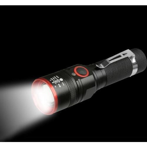 Micro Usb Charging With Charging Indicator Adjustable Focus Edc Series Aluminum Alloy Glaring Light Flashlight Without Battery