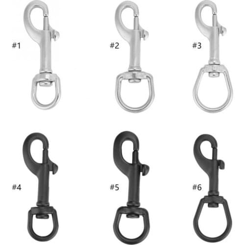 75/90/100MM 316 Stainless Steel Bolt Snap Hook Clip Diving Hook Heavy Duty Bolt Snap Hook Swim Clip Quick Draw Diving Belt Hooks