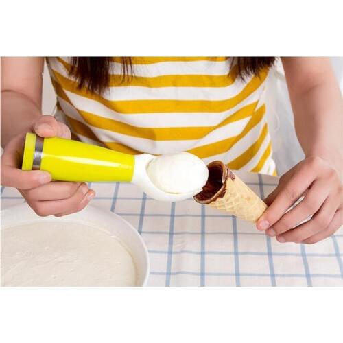 1PC Ice Cream Tools Portable PP Plastic Non-stick Anti-feeze Ice Cream Scoop Spoon For Home Kitchen Accessories OK 0431