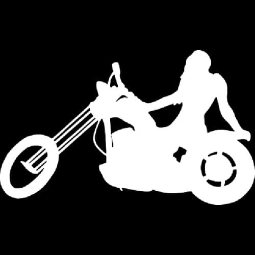 16*9.7cm Die Cut Vinyl Decal Girl Motorcycle Street Bike Beauty Temptation Body Car Stickers Decals