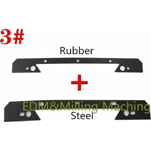 2PCS Set CNC Milling Machine Part C044+C050 Saddle Knee Wiper Plate For 3# Bridgeport Turret Mill Tool