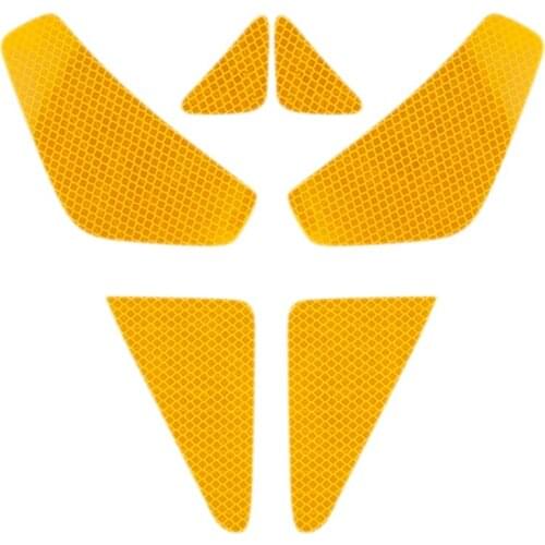 4PCS Car Door Reflective Warning Stickers for Tesla Model 3 Safety Warning Mark Open High Reflective Strips